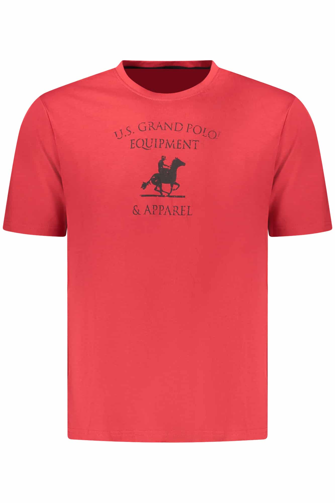usgrandpolot-shirtmanichecorteuomorosso_1 US GRAND MEN'S SHORT-SLEEVED RED T-SHIRT - Image 1