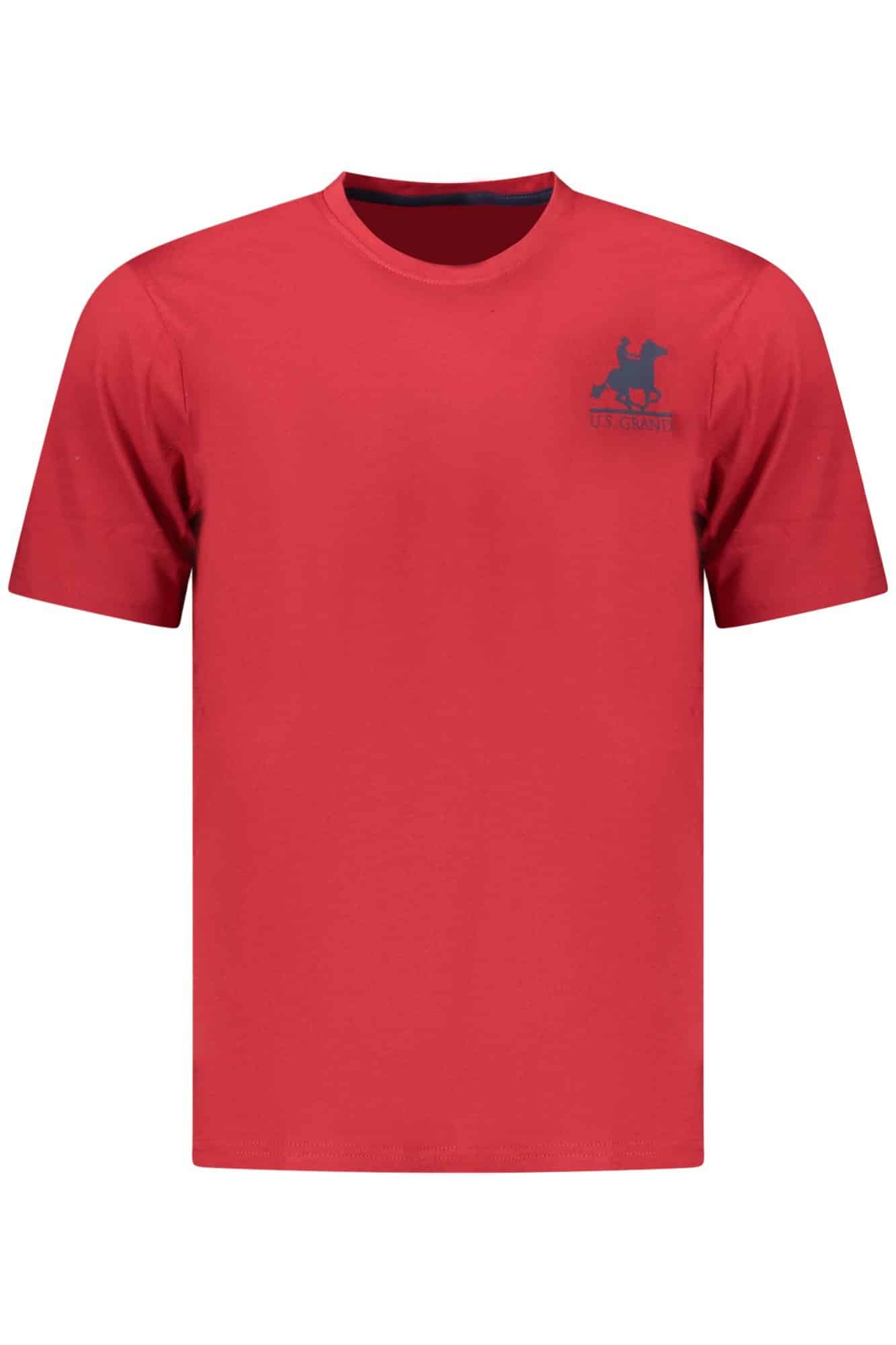 usgrandpolot-shirtmanichecorteuomorosso_1 US GRAND MEN'S SHORT-SLEEVED RED T-SHIRT - Image 1