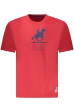 US GRAND MEN'S SHORT-SLEEVED RED T-SHIRT
