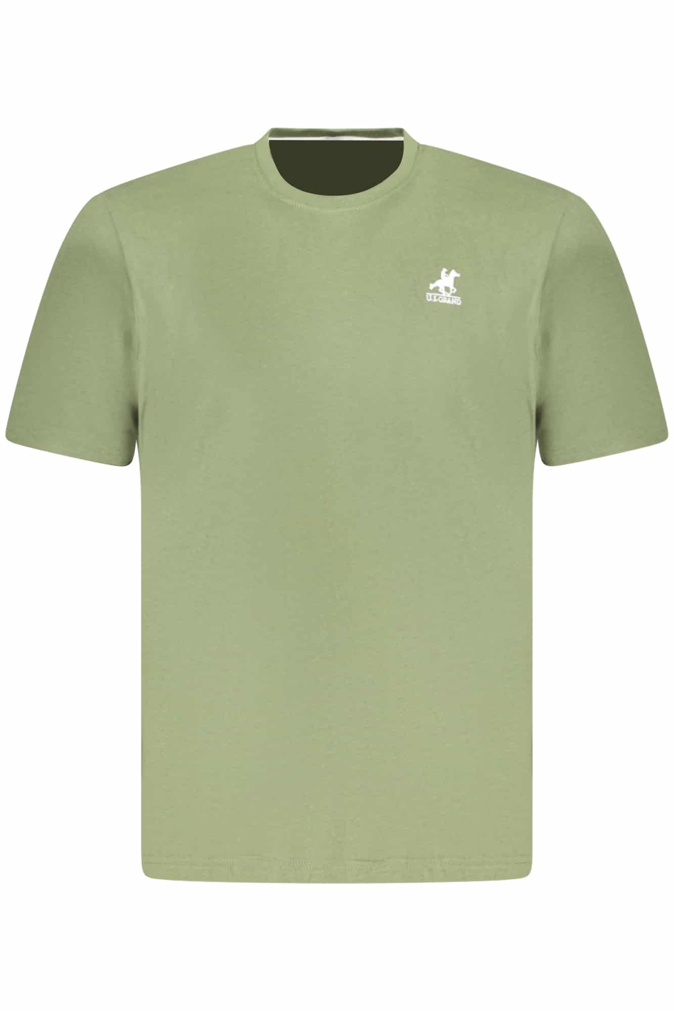 usgrandpolot-shirtmanichecorteuomoverde_1 US GRAND MEN'S SHORT-SLEEVED GREEN T-SHIRT - Image 1