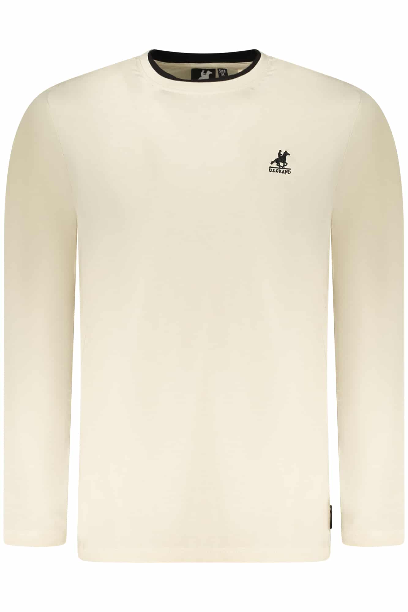 usgrandt-shirtmanichelungheuomobeige_1 US GRAND MEN'S LONG-SLEEVE T-SHIRT BEIGE - Image 1