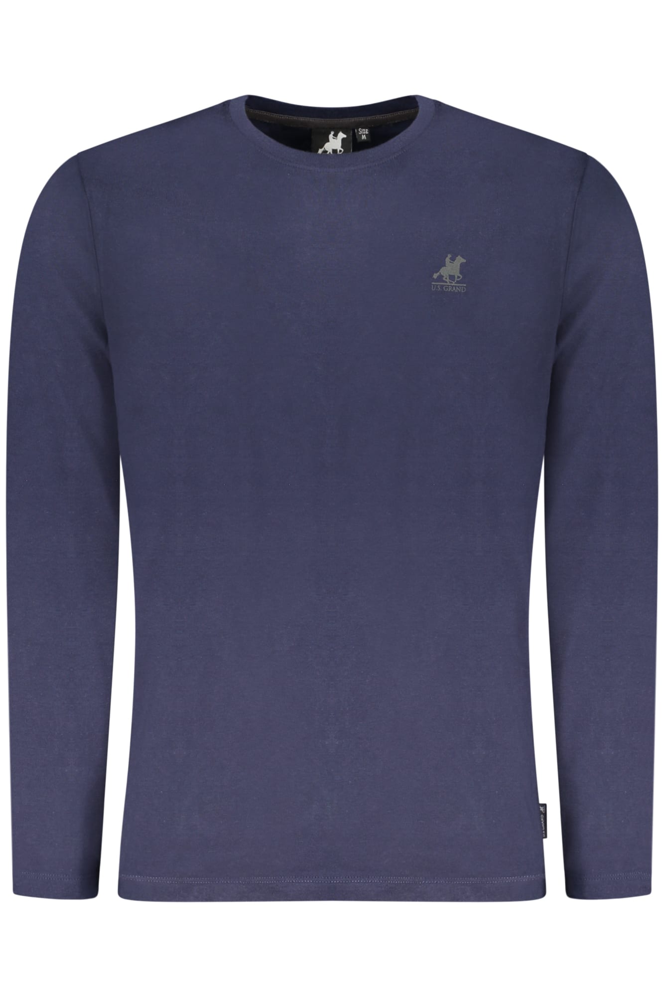 usgrandt-shirtmanichelungheuomoblu_1 US GRAND MEN'S LONG-SLEEVED T-SHIRT BLUE - Image 1
