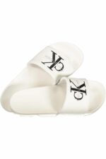 CALVIN KLEIN MEN'S WHITE SLIPPER FOOTWEAR
