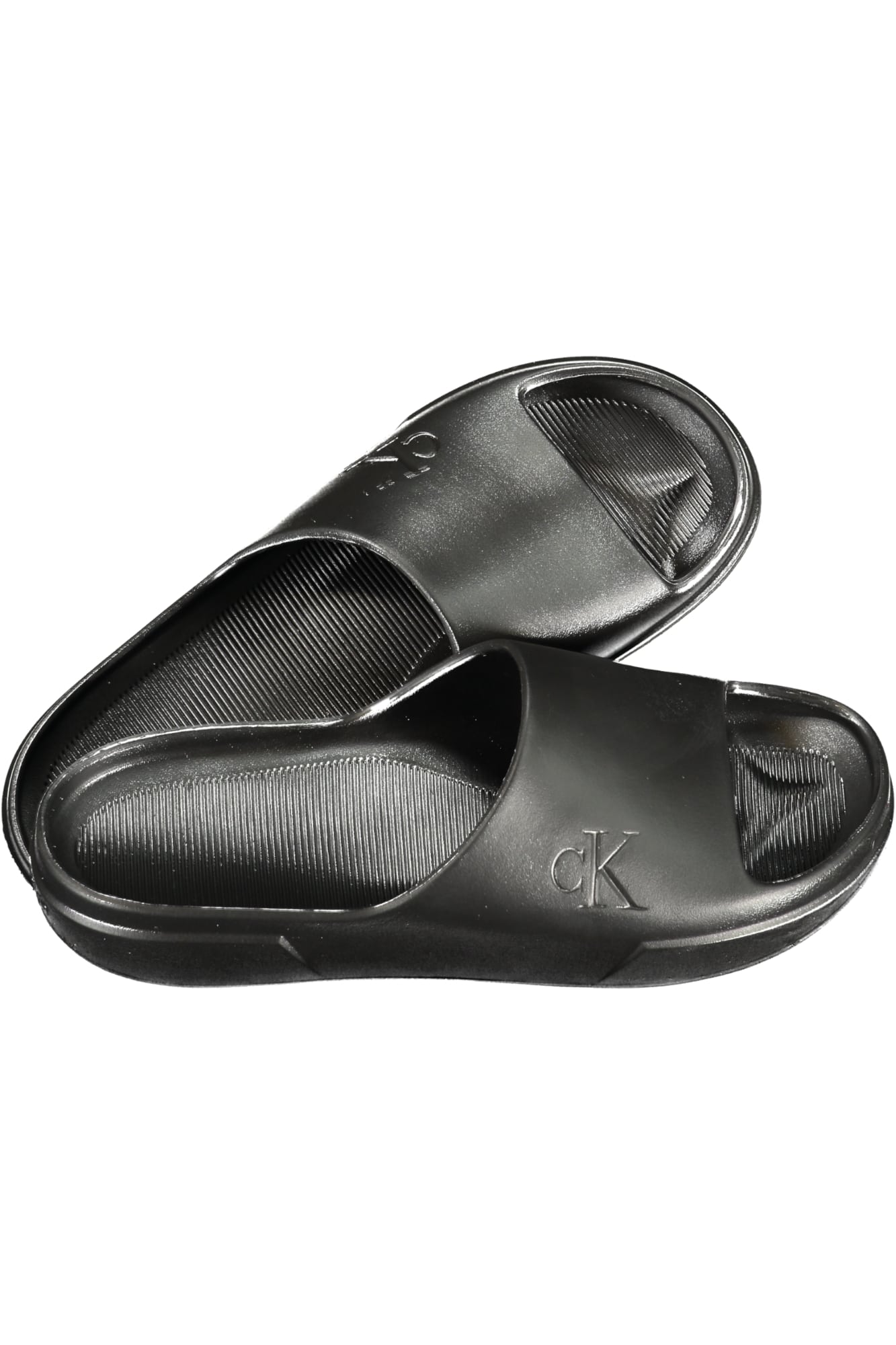 calvinkleincalzaturaciabattauomonero_1 CALVIN KLEIN MEN'S BLACK SLIPPER FOOTWEAR - Image 1