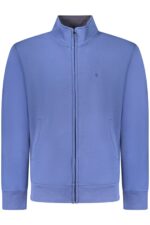 COVERI MOVING MEN'S BLUE ZIP-UP SWEATSHIRT