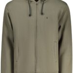 COVERI MOVING MEN'S ZIP-UP SWEATSHIRT GREEN