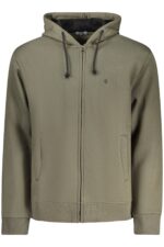 COVERI MOVING MEN'S ZIP-UP SWEATSHIRT GREEN