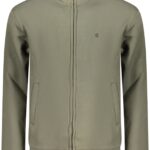 COVERI MOVING MEN'S ZIP-UP SWEATSHIRT GREEN
