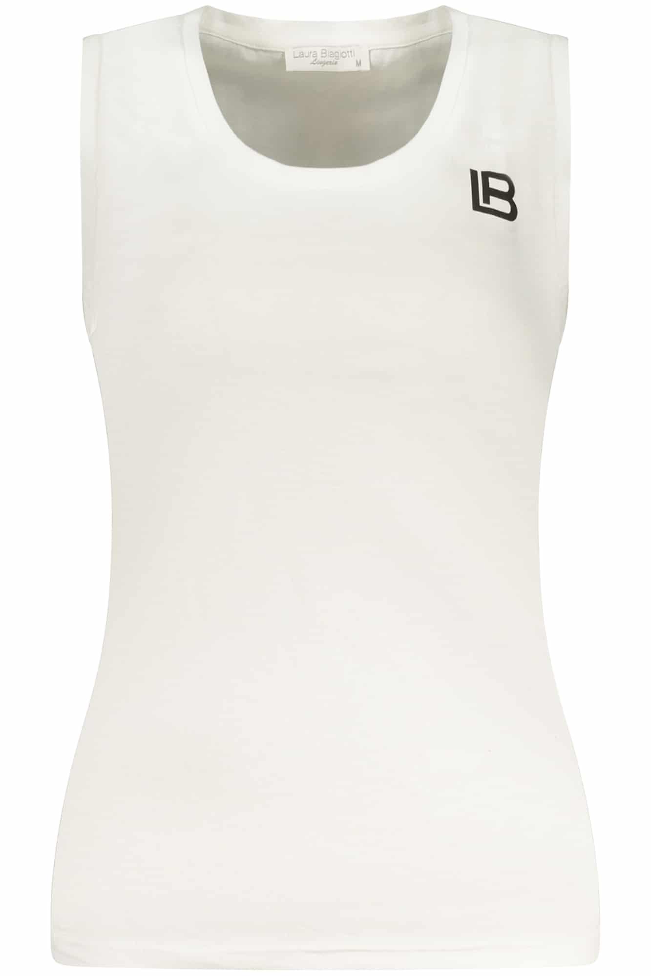 laurabiagiotticanottaesternabiledonnabianco_1 LAURA BIAGIOTTI WOMEN'S WHITE EXTERIOR TANK TOP - Image 1