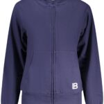 LAURA BIAGIOTTI WOMEN'S BLUE ZIP-UP SWEATSHIRT