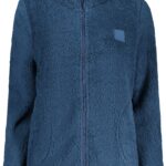 LAURA BIAGIOTTI WOMEN'S BLUE ZIP-UP SWEATSHIRT