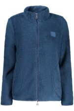 LAURA BIAGIOTTI WOMEN'S BLUE ZIP-UP SWEATSHIRT