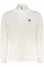 NORTH SAILS MEN'S WHITE ZIP-UP SWEATSHIRT