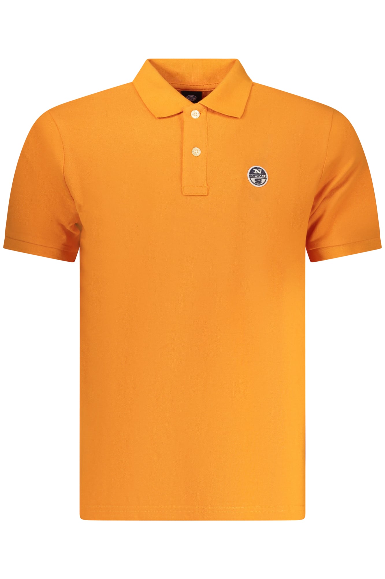 northsailspolomanichecorteuomoarancio_1 NORTH SAILS MEN'S SHORT-SLEEVE POLO SHIRT, ORANGE - Image 1