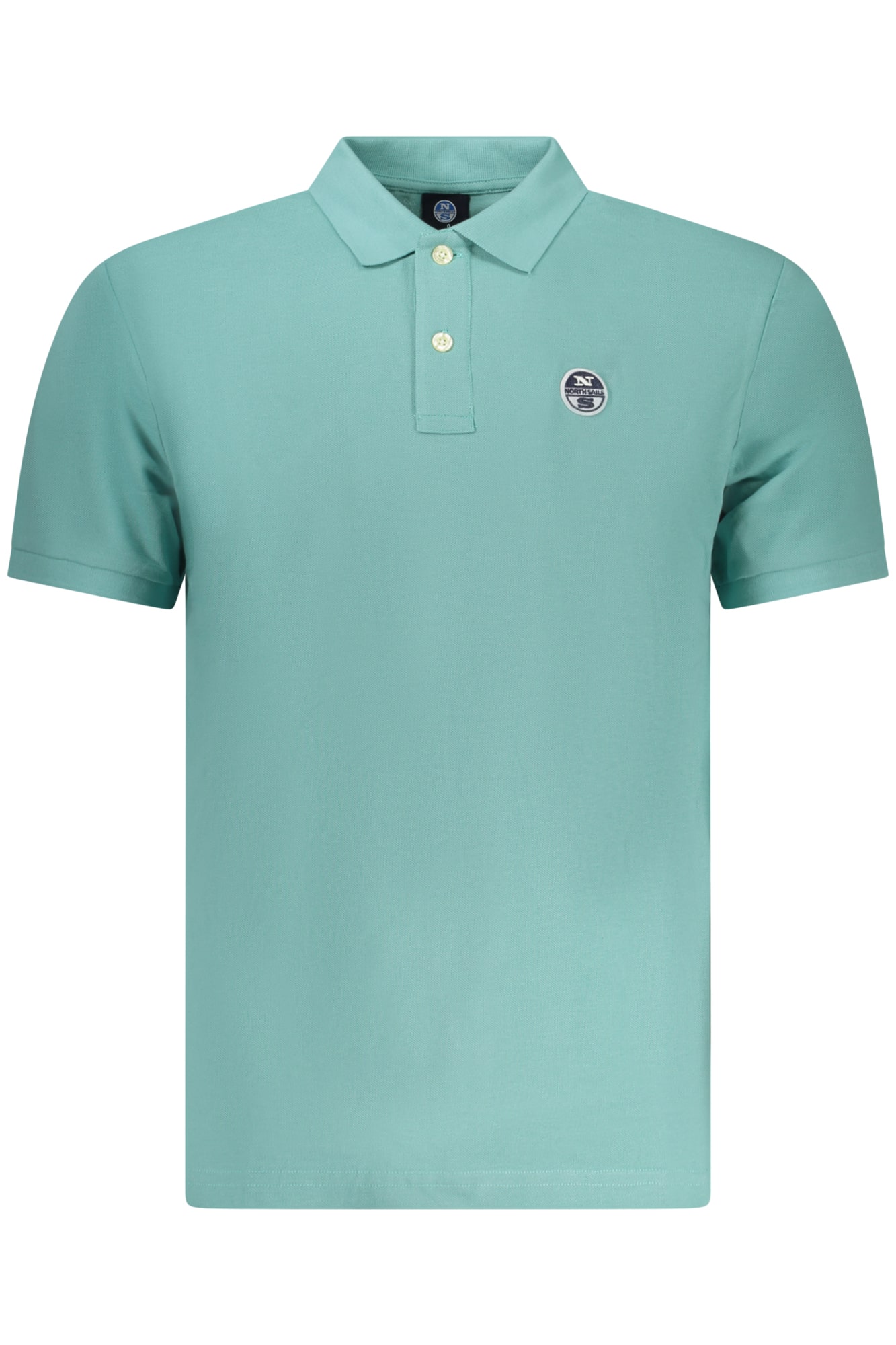 northsailspolomanichecorteuomoazzurro_1 NORTH SAILS MEN'S SHORT-SLEEVE POLO SHIRT, BLUE - Image 1