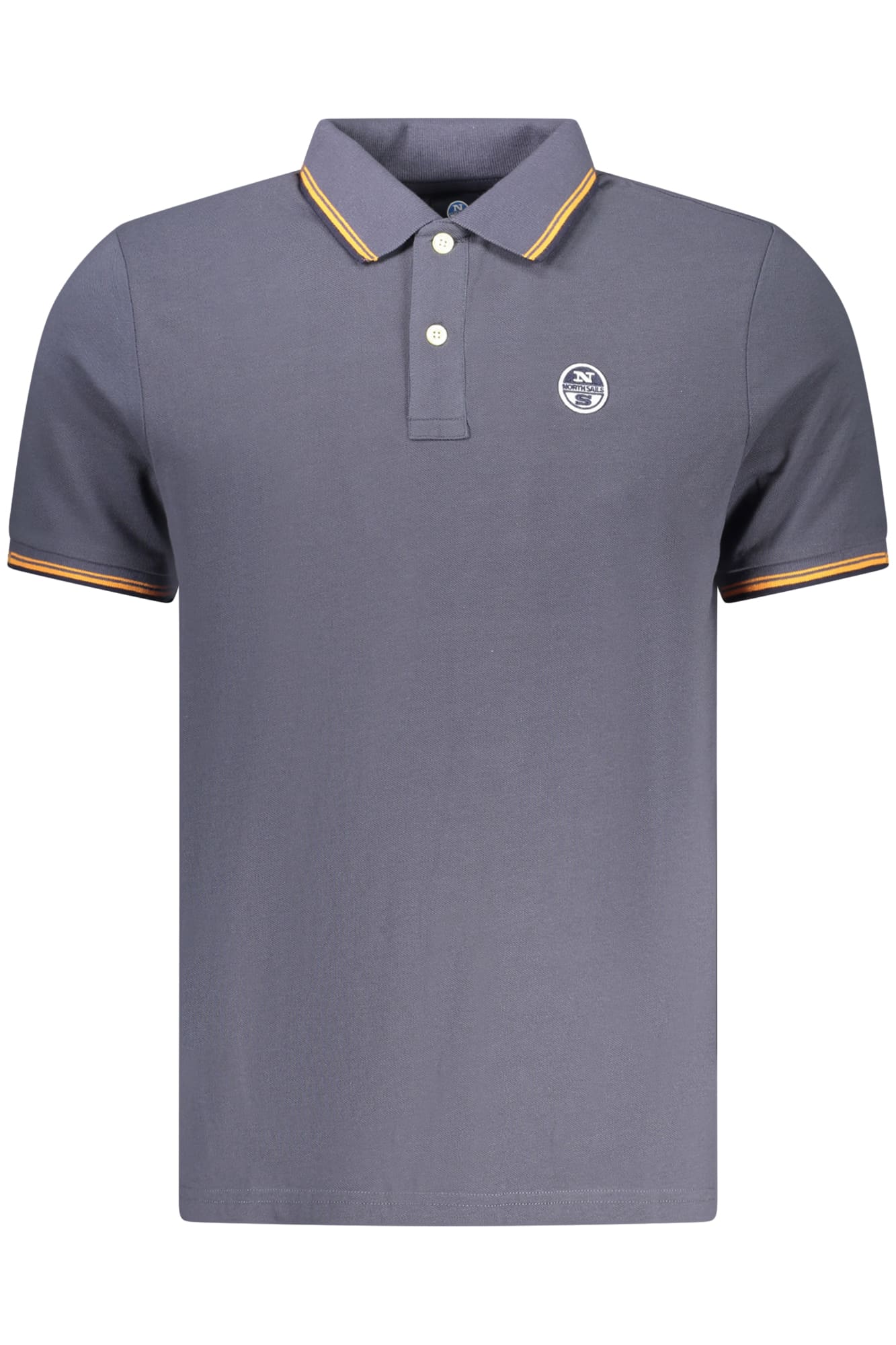 northsailspolomanichecorteuomoblu_1 NORTH SAILS MEN'S SHORT-SLEEVE POLO SHIRT, BLUE - Image 1