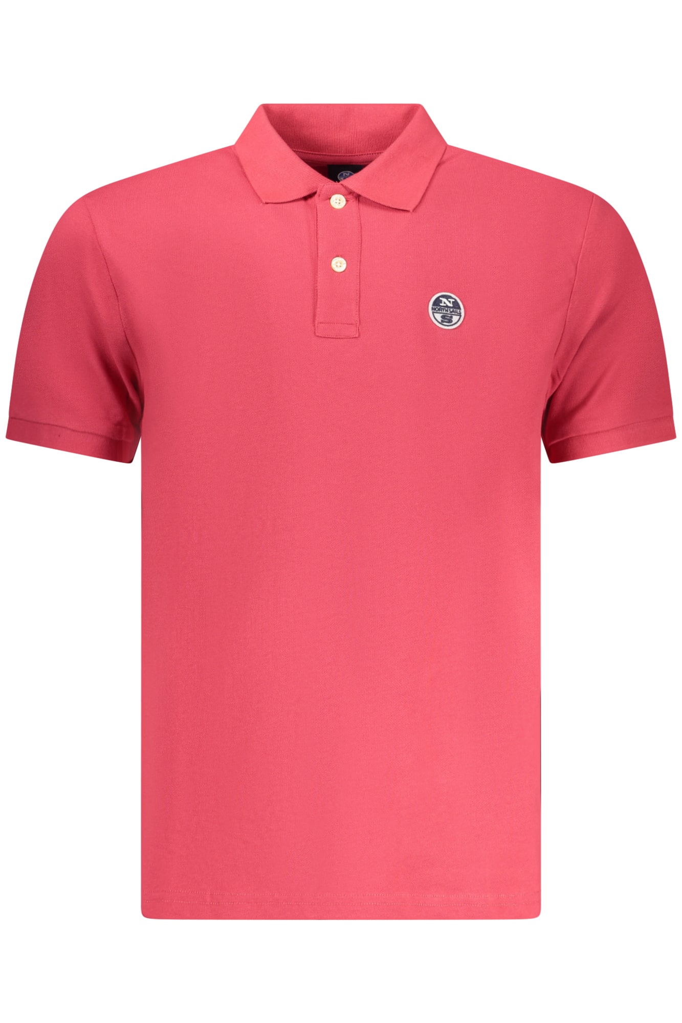 northsailspolomanichecorteuomorosso_1 NORTH SAILS MEN'S SHORT-SLEEVED POLO SHIRT, RED - Image 1