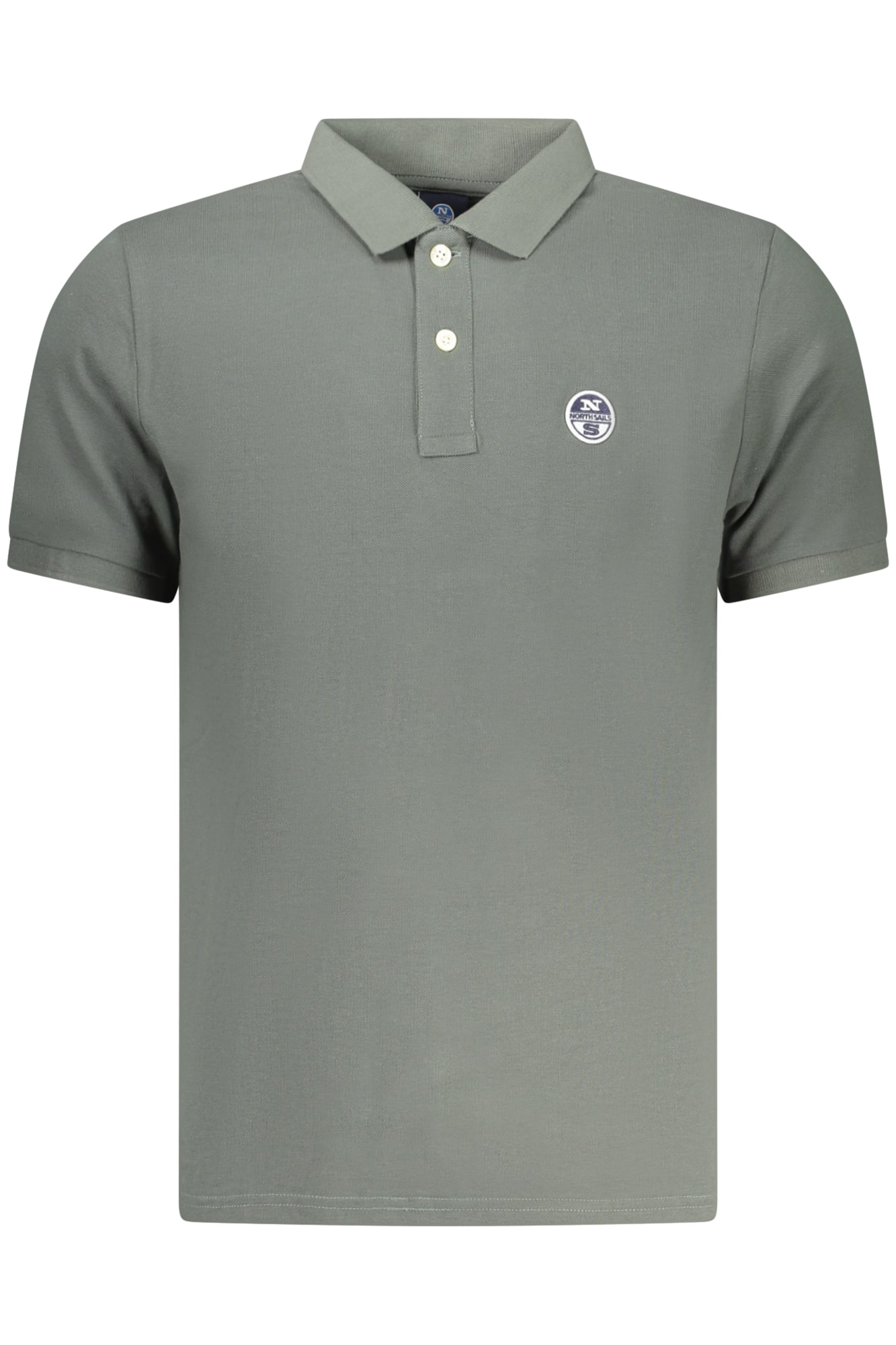 northsailspolomanichecorteuomoverde_1 NORTH SAILS MEN'S SHORT-SLEEVED POLO SHIRT, GREEN - Image 1