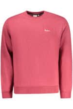 PEPE JEANS MEN'S RED ZIP-UP SWEATSHIRT