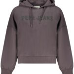 PEPE JEANS WOMEN'S BLACK ZIP-UP SWEATSHIRT