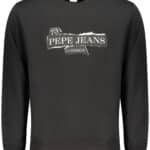 PEPE JEANS MEN'S BLACK ZIP-UP SWEATSHIRT