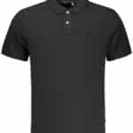 PEPE JEANS MEN'S SHORT-SLEEVE POLO SHIRT, BLACK