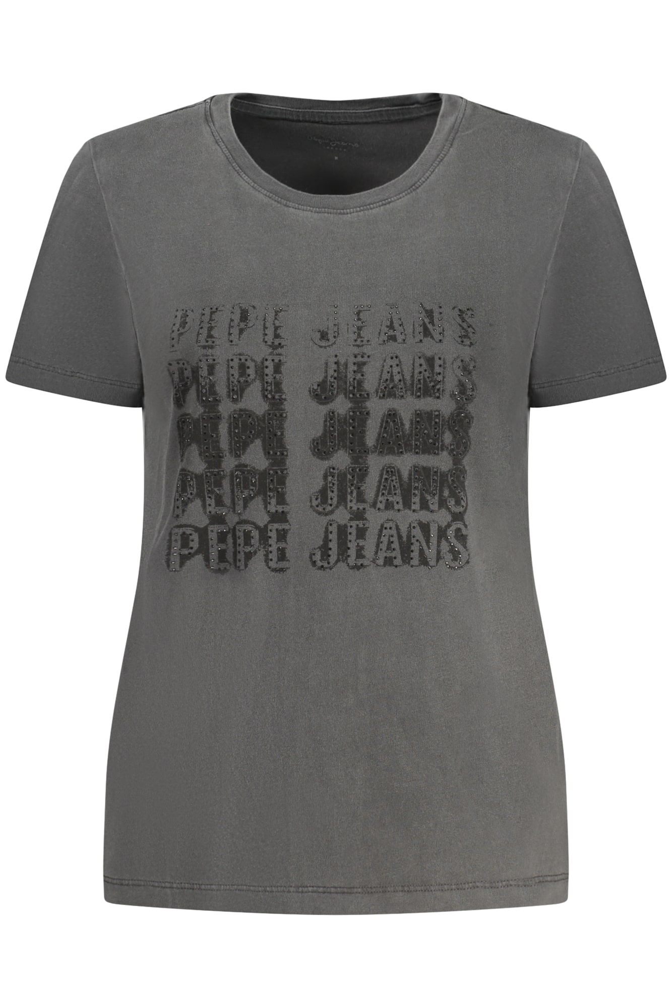 pepejeanst-shirtmanichecortedonnanero_1 PEPE JEANS WOMEN'S SHORT-SLEEVE T-SHIRT BLACK - Image 1