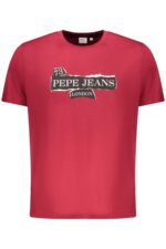 PEPE JEANS MEN'S SHORT-SLEEVED T-SHIRT, RED