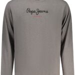 PEPE JEANS MEN'S LONG-SLEEVED T-SHIRT, GREY