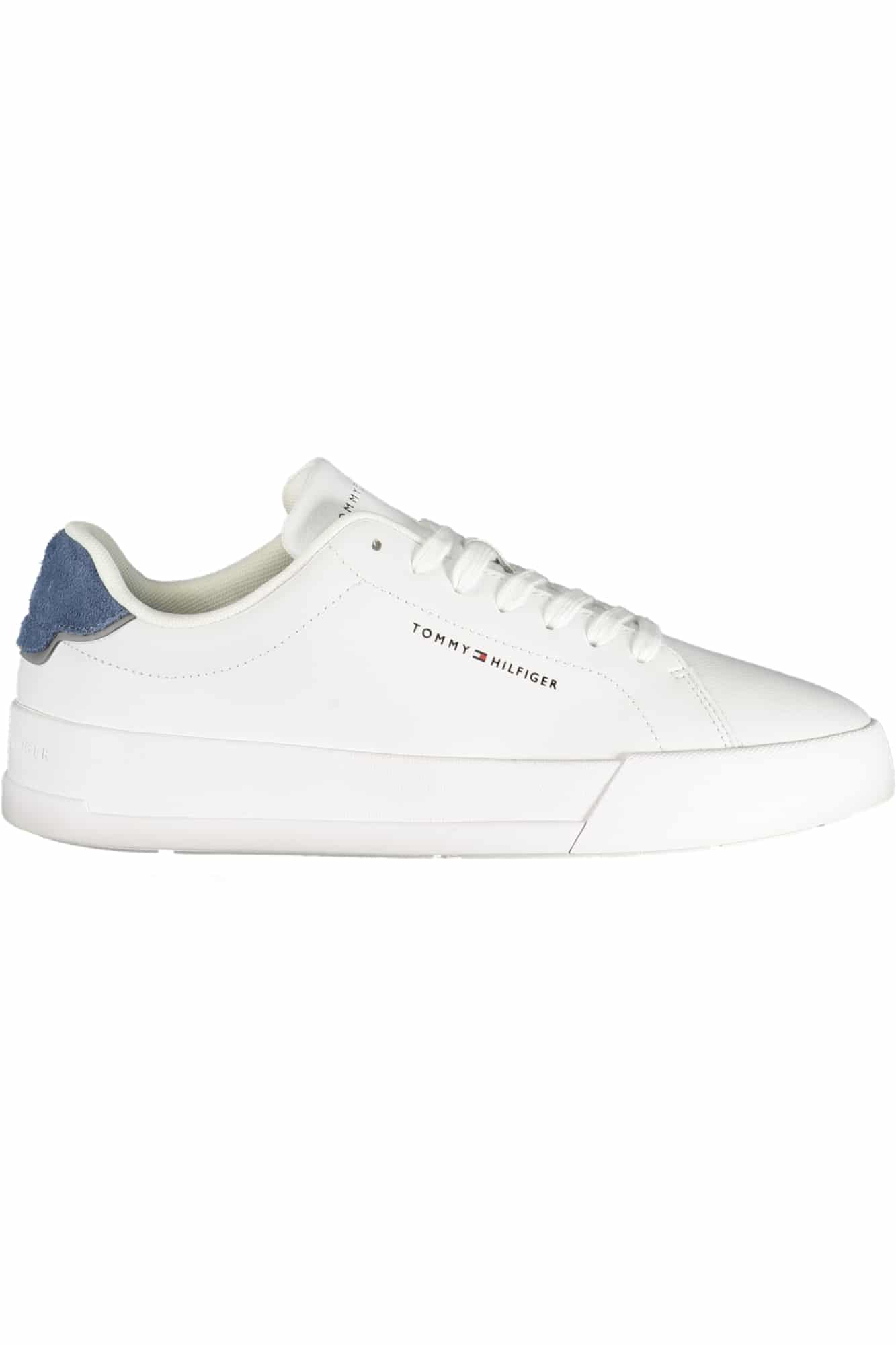 tommyhilfigercalzaturasportivauomobianco_1 TOMMY HILFIGER MEN'S WHITE SPORTS SHOES - Image 1