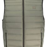 BOSS MEN'S GREEN SLEEVELESS JACKET