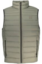 BOSS MEN'S GREEN SLEEVELESS JACKET