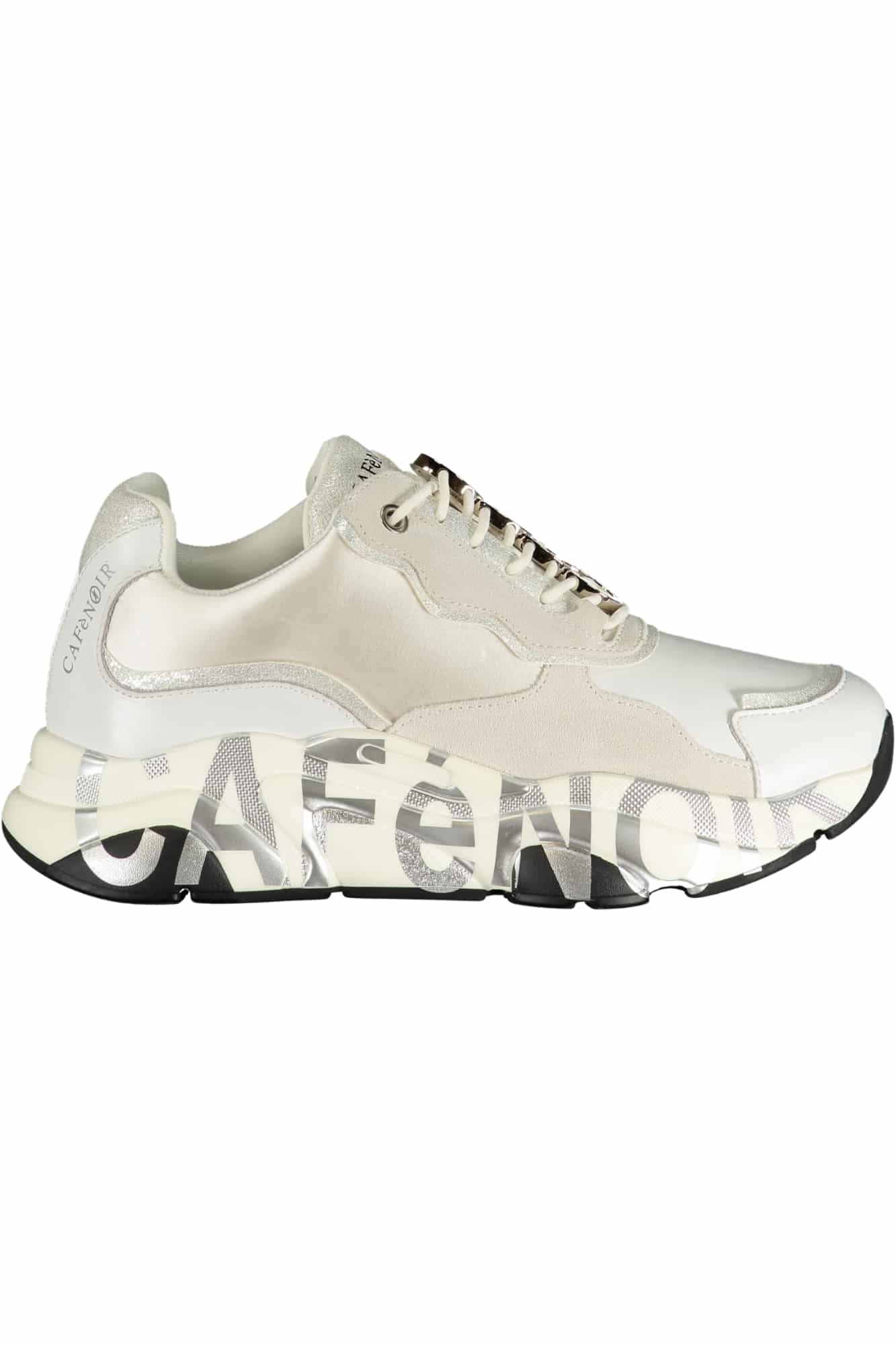 cafenoircalzaturasportivadonnabianco_1 CAFENOIR WOMEN'S SPORTS SHOES WHITE - Image 1