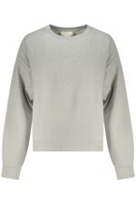CALVIN KLEIN WOMEN'S GRAY ZIP-UP SWEATSHIRT