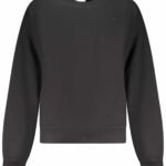 CALVIN KLEIN WOMEN'S BLACK ZIP-UP SWEATSHIRT