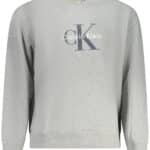 CALVIN KLEIN MEN'S GRAY ZIP-UP SWEATSHIRT