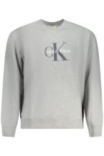 CALVIN KLEIN MEN'S GRAY ZIP-UP SWEATSHIRT