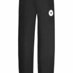 CONVERSE KIDS' BLACK LONG TRACKSUIT PANTS