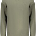 COVERI MOVING MEN'S ZIP-LESS SWEATSHIRT GREEN