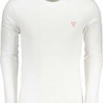 GUESS JEANS MEN'S LONG SLEEVE T-SHIRT WHITE