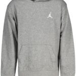 JORDAN KIDS' GREY ZIP-UP SWEATSHIRT
