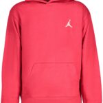 JORDAN RED ZIP-UP SWEATSHIRT FOR KIDS