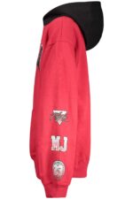 JORDAN RED ZIP-UP SWEATSHIRT FOR KIDS - Image 3