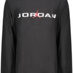 JORDAN LONG-SLEEVED T-SHIRT FOR KIDS, BLACK
