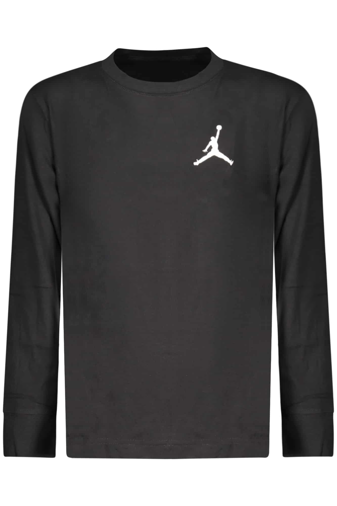jordant-shirtmanichelunghebambinonero_1 JORDAN LONG-SLEEVED T-SHIRT FOR KIDS, BLACK - Image 1