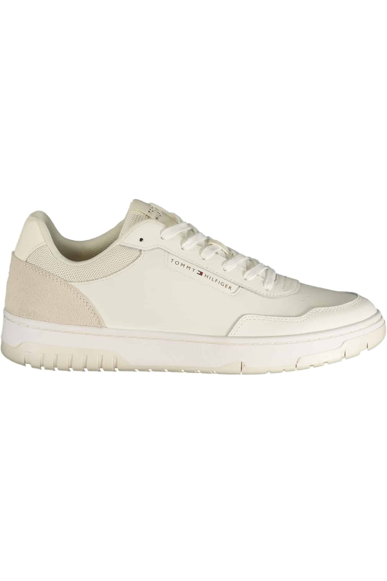 tommyhilfigercalzaturasportivauomobianco_1 TOMMY HILFIGER MEN'S WHITE SPORTS SHOES - Image 1