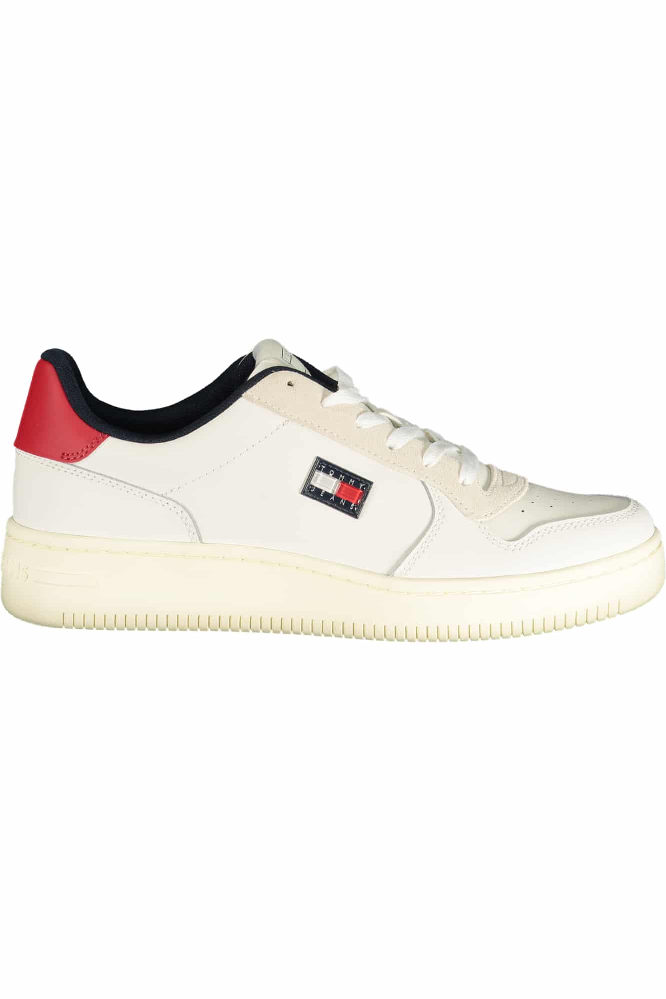 tommyhilfigercalzaturasportivauomobianco_1 TOMMY HILFIGER MEN'S WHITE SPORTS SHOES - Image 1