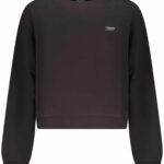 TOMMY HILFIGER WOMEN'S BLACK ZIP-UP SWEATSHIRT