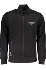 US GRAND MEN'S BLACK ZIP-UP SWEATSHIRT