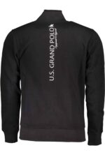 US GRAND MEN'S BLACK ZIP-UP SWEATSHIRT - Image 2